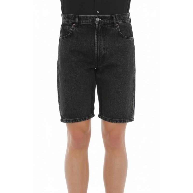 Moschino Washed Black Denim Shorts