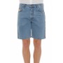Moschino Logo Embroidered Denim Shorts Blue