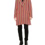 Moschino Multicolor Striped Wool Coat
