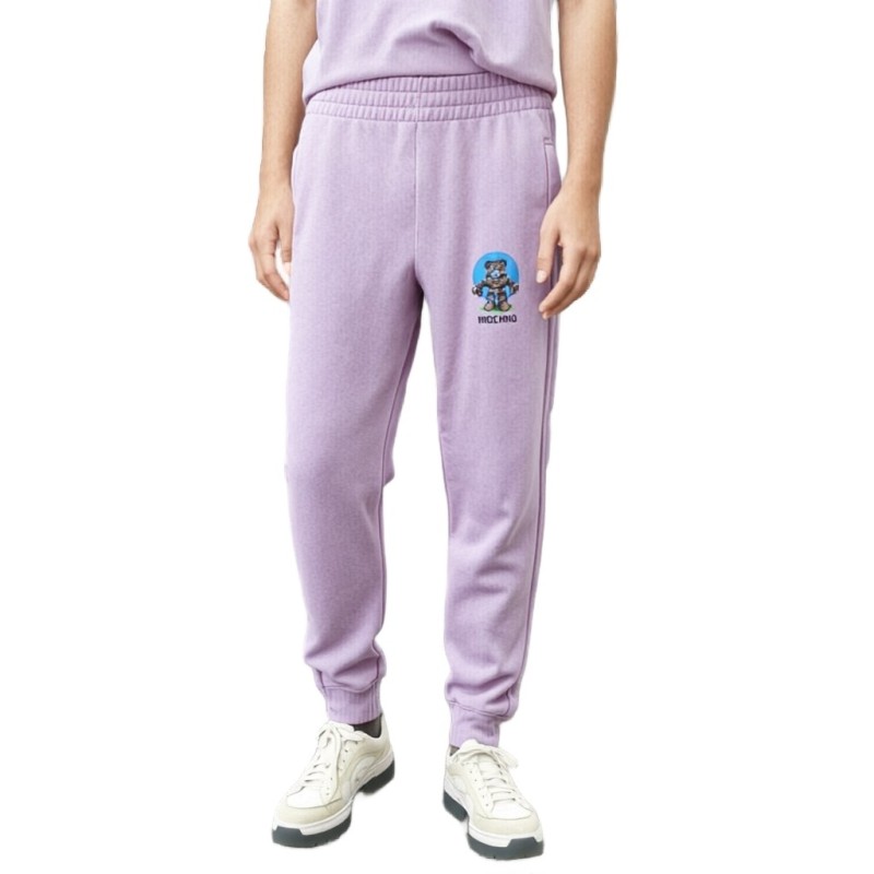 Moschino Teddy Logo Sweatpants Purple
