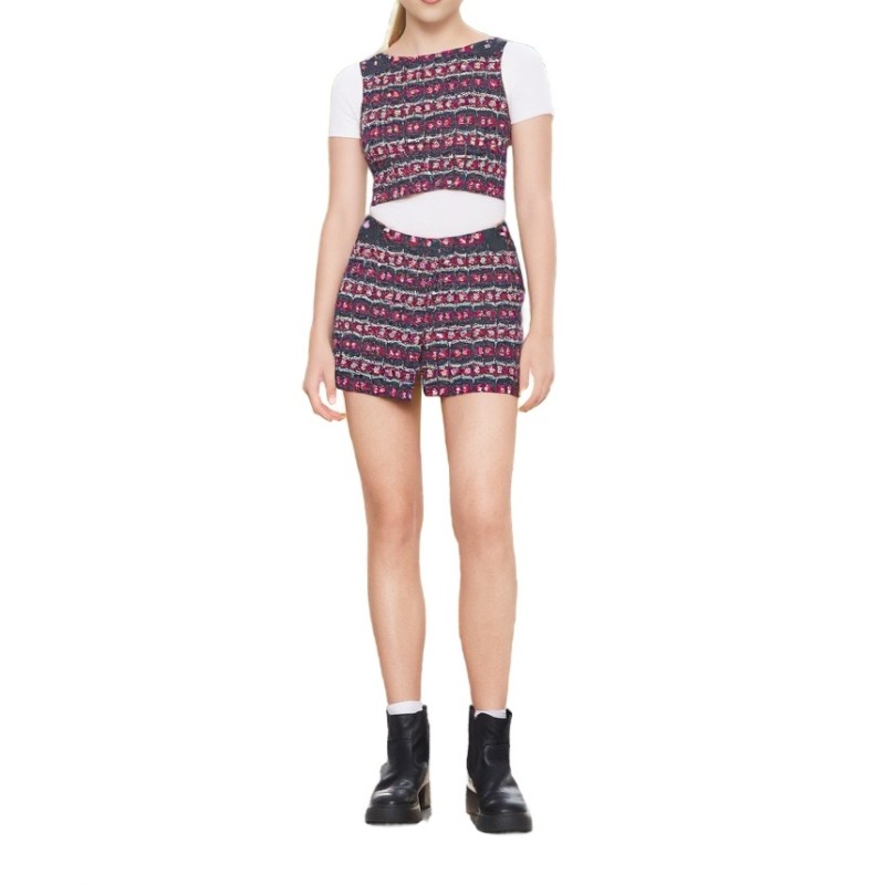 Moschino Geometric Pattern Mini Skirt Multicolor