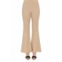 Moschino Ribbed Flare Trousers Beige