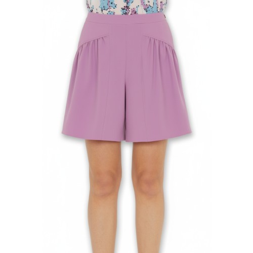 Moschino High-Waisted Culotte Shorts Purple