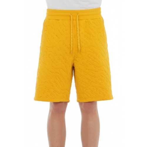 Moschino Quilted Drawstring Shorts Yellow