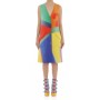 Moschino Tie-Dye Button Front Dress Multicolor
