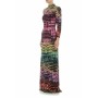 Moschino Rainbow Sequin Maxi Dress Multicolor