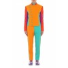 Moschino Colorblock Military Suit Orange