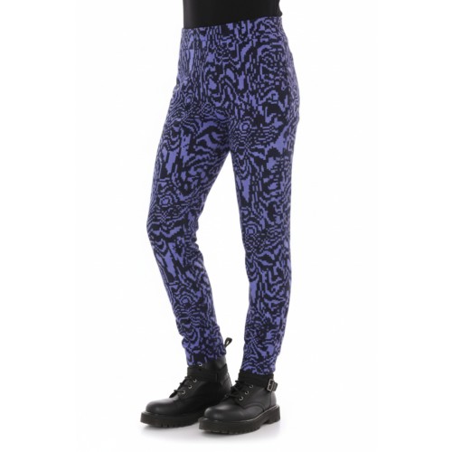 Moschino Abstract Print Trousers Purple
