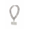 Moschino Chunky Chain Logo Necklace Silver
