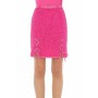 Moschino Bright Pink Lace-Up Mini Skirt