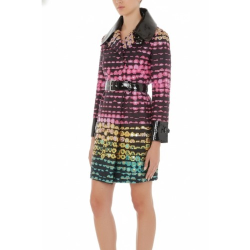 Moschino Sequin Rainbow Gradient Coat