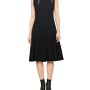 Moschino Ribbed Knit Midi Dress Black