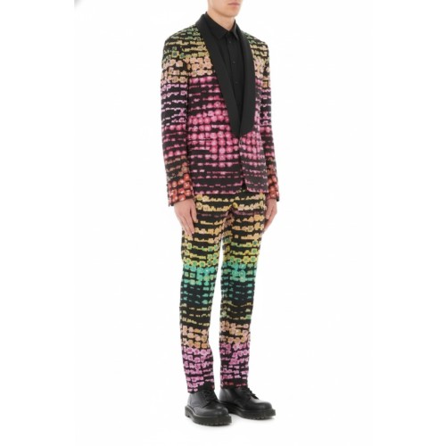 Moschino Rainbow Sequin Suit Multicolor