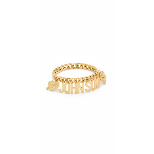 Moschino Logo Chain Bracelet Gold