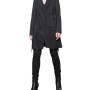 Moschino Lace-Up Detail Blazer Coat Charcoal