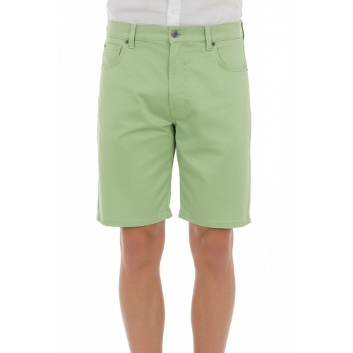 Moschino Light Green Cotton Bermuda Shorts