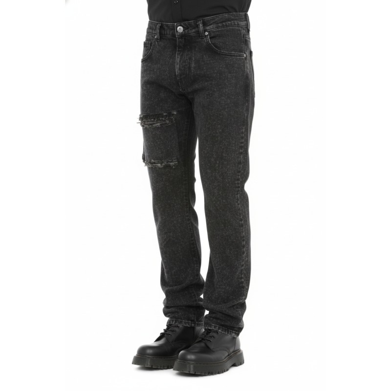 Moschino Distressed Denim Jeans Black