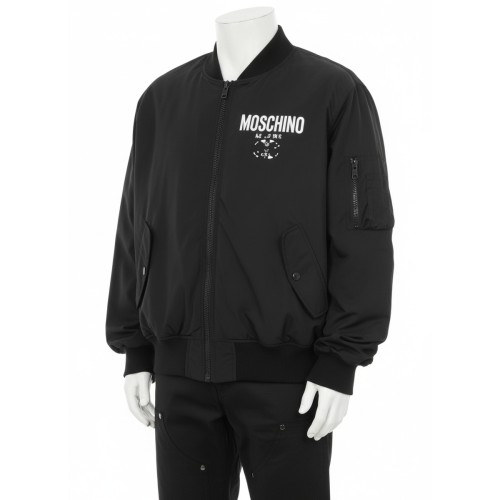 Moschino Black Bomber Jacket Women