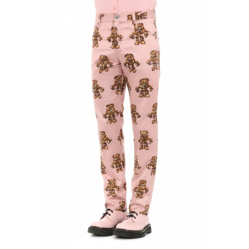Moschino Teddy Bear Print Trousers Pink