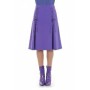 Moschino Purple Embellished A-Line Skirt