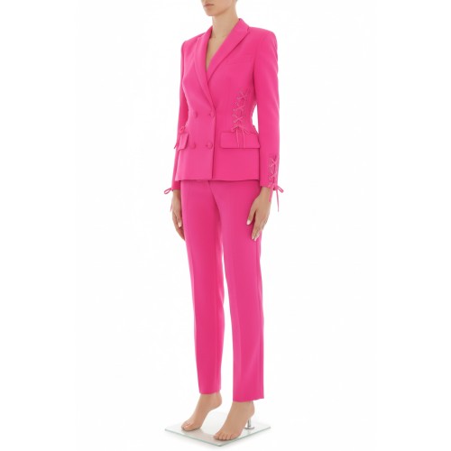 Moschino Corset-Detail Blazer Suit Pink