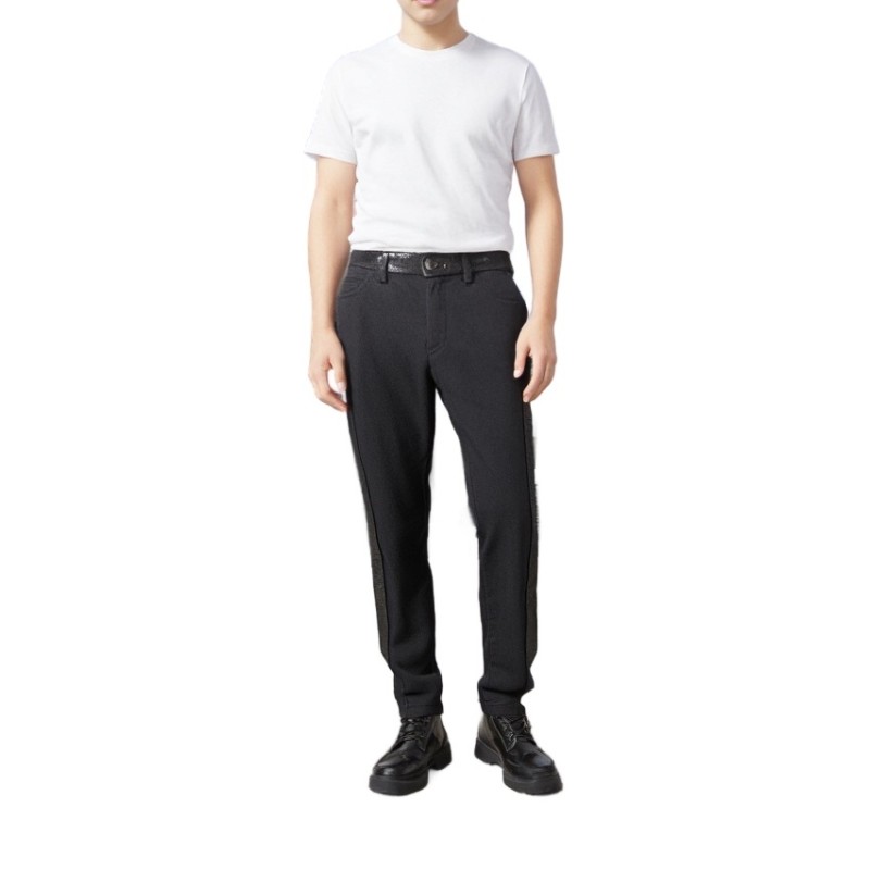 Moschino Dark Gray Cotton Stretch Trousers