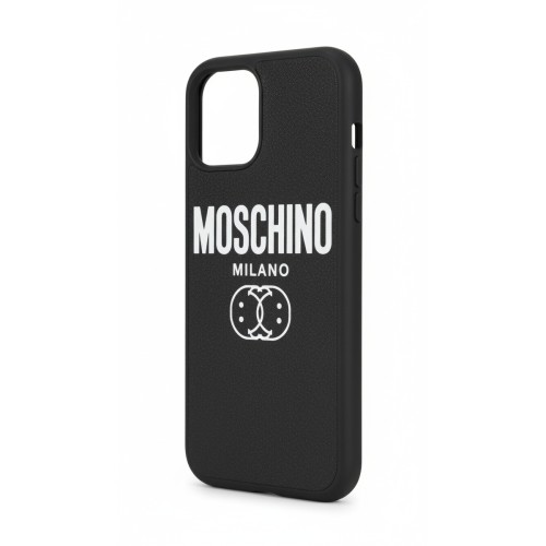Moschino Milano Logo Phone Case Black
