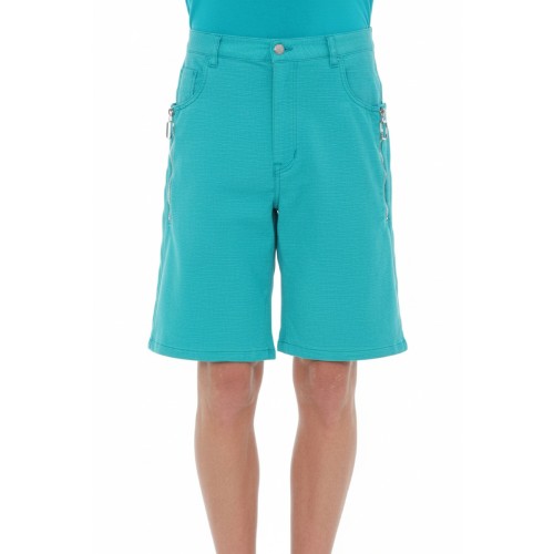 Moschino Turquoise Cotton Bermuda Shorts
