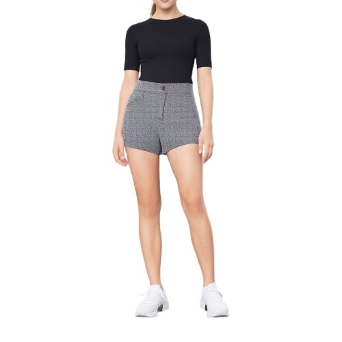 Moschino High-Waisted Wool Shorts Black