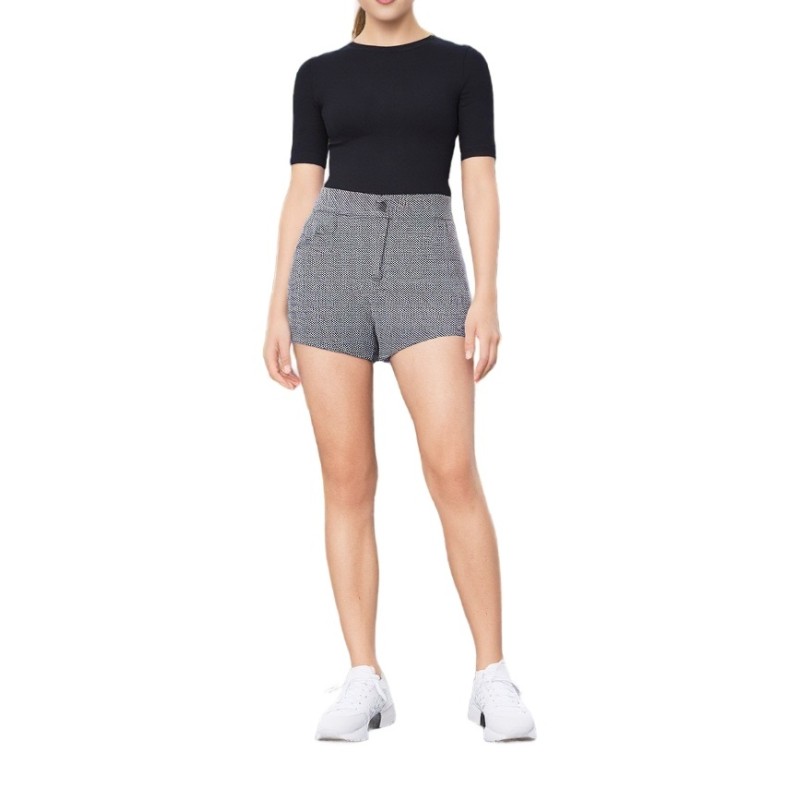 Moschino High-Waisted Wool Shorts Black