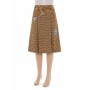 Moschino Brown Geometric Pattern A-Line Skirt