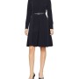 Moschino Belted Long Sleeve Dress Black