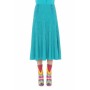 Moschino Turquoise Knit Midi Skirt