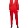 Moschino Red Belted Blazer Suit