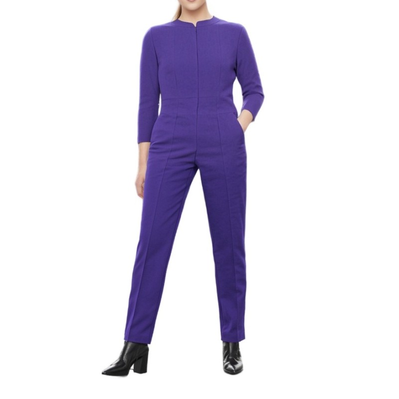 Moschino Purple Tailored Jumpsuit