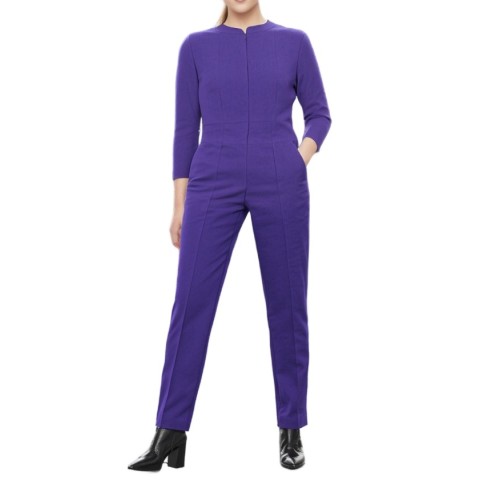 Moschino Purple Tailored Jumpsuit