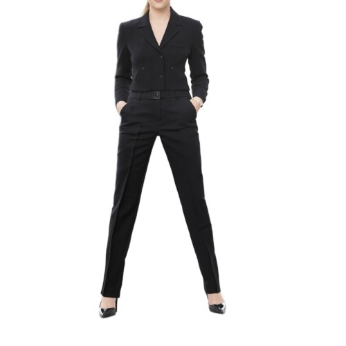 Moschino Black Double-Breasted Pantsuit