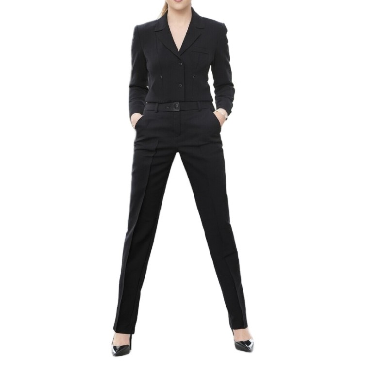 Moschino Black Double-Breasted Pantsuit