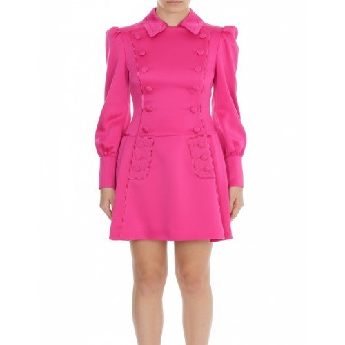 Moschino Double Breasted Trench Dress Pink