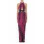 Moschino Halter Cutout Maxi Dress Pink