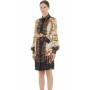 Moschino Baroque Chain Print Shirt Dress