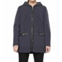 Moschino Hooded Zip Coat Grey