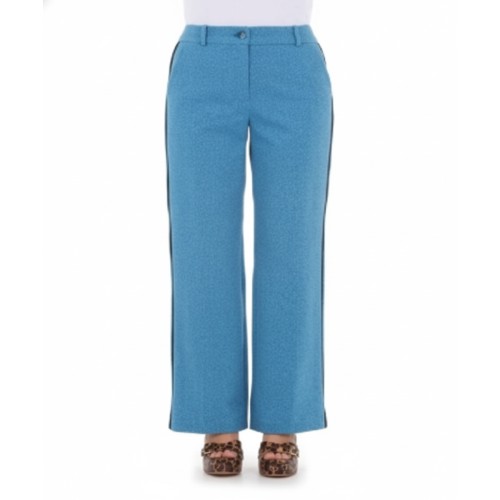 Moschino Wide Leg Cropped Trousers Blue