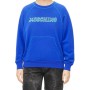 Moschino Logo Blue Cotton Sweatshirt