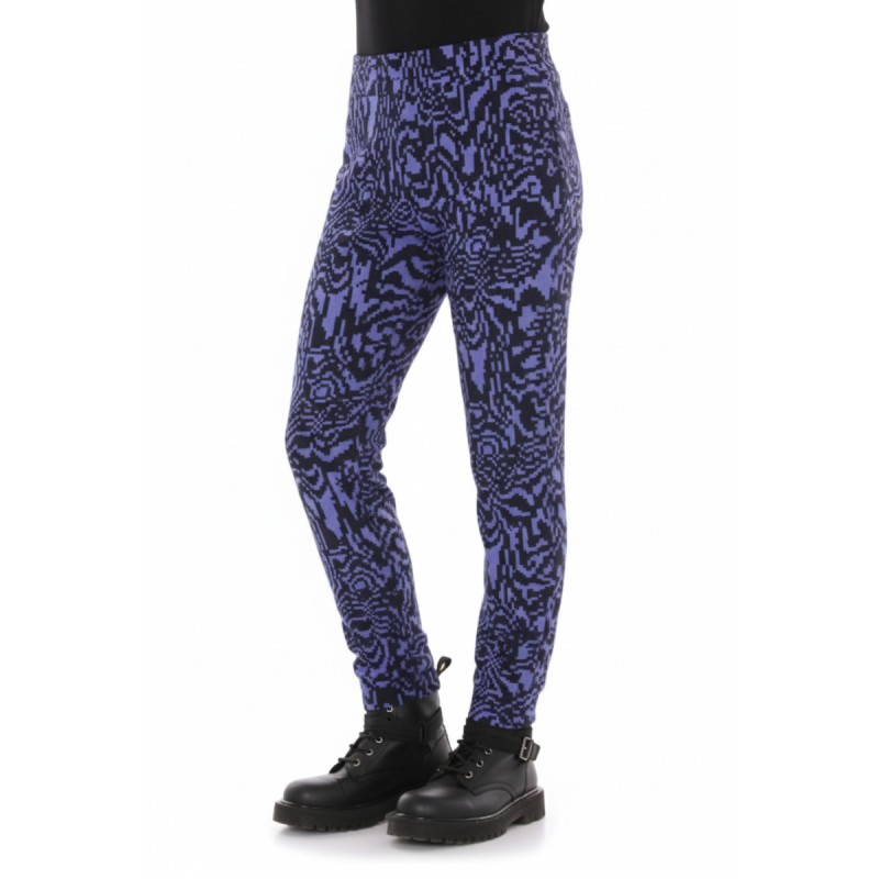 Moschino Abstract Print Trousers Purple