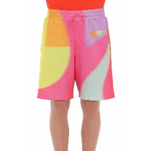 Moschino Rainbow Gradient Sweat Shorts Multicolor