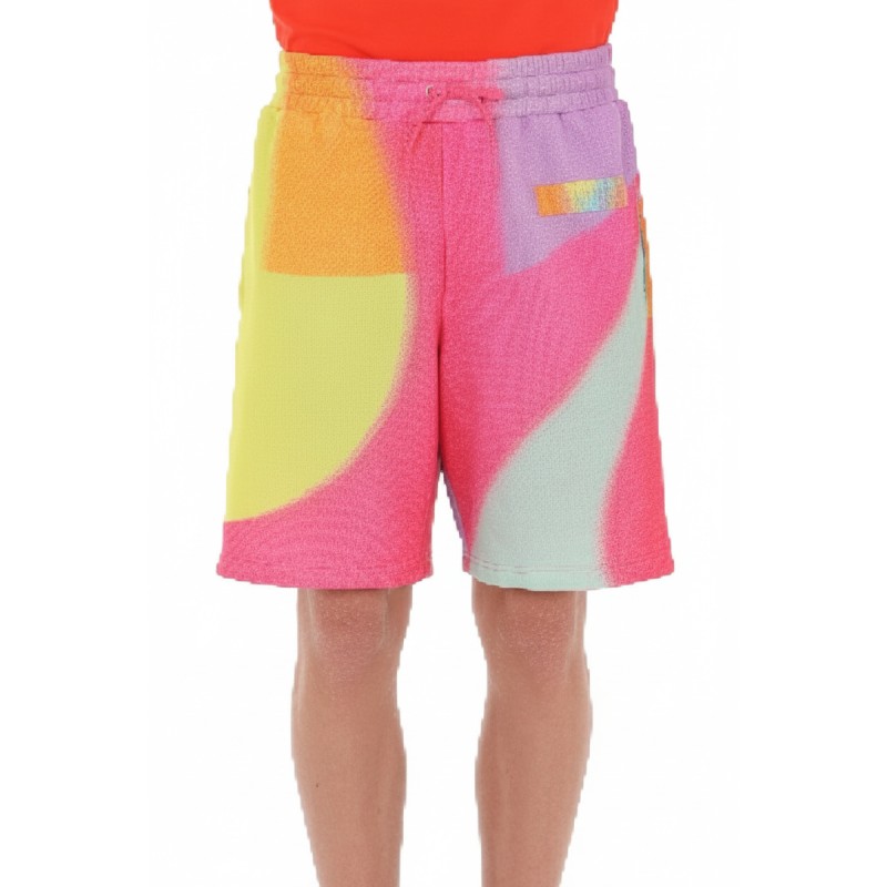 Moschino Rainbow Gradient Sweat Shorts Multicolor