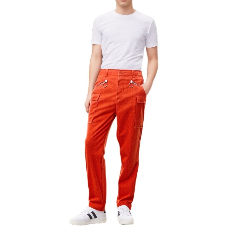 Moschino Orange Cargo Trousers Men Moschino Orange Cargo Trousers Men