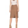 Moschino Tailored Midi Skirt Brown