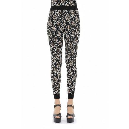 Moschino Snake Print Jogger Pants Black
